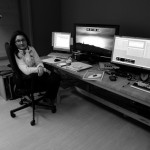 Dina Mufti in the Human Planet edit suite.
